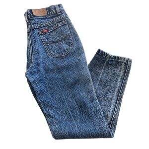 Vintage 90s Lee Kids Jeans Acid Wash Denim Cotton Made in USA Size 12 Reg